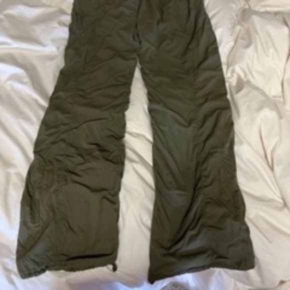COPY - Lululemon Dance Studio pants lined Army Green 2 Full Length Cinched hem - Picture 8 of 15